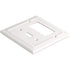 Architectural Combo Toggle / Rocker Light Switch Wall Plate - White